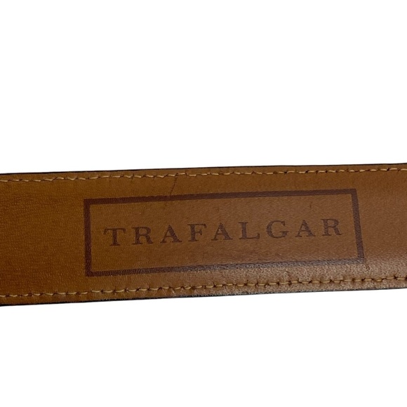 TRAFALGAR Cortina Leather Men’s Belt 36 in Black - Picture 6 of 7